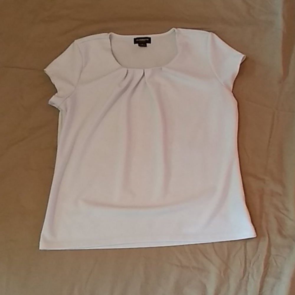 White Liz Claiborne Career Top